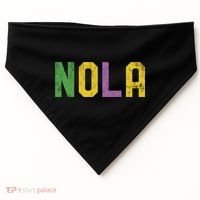 Mardi Gras Nola New Orleans Retro Party Gift USA-Made Doggie Bandana thumb 0