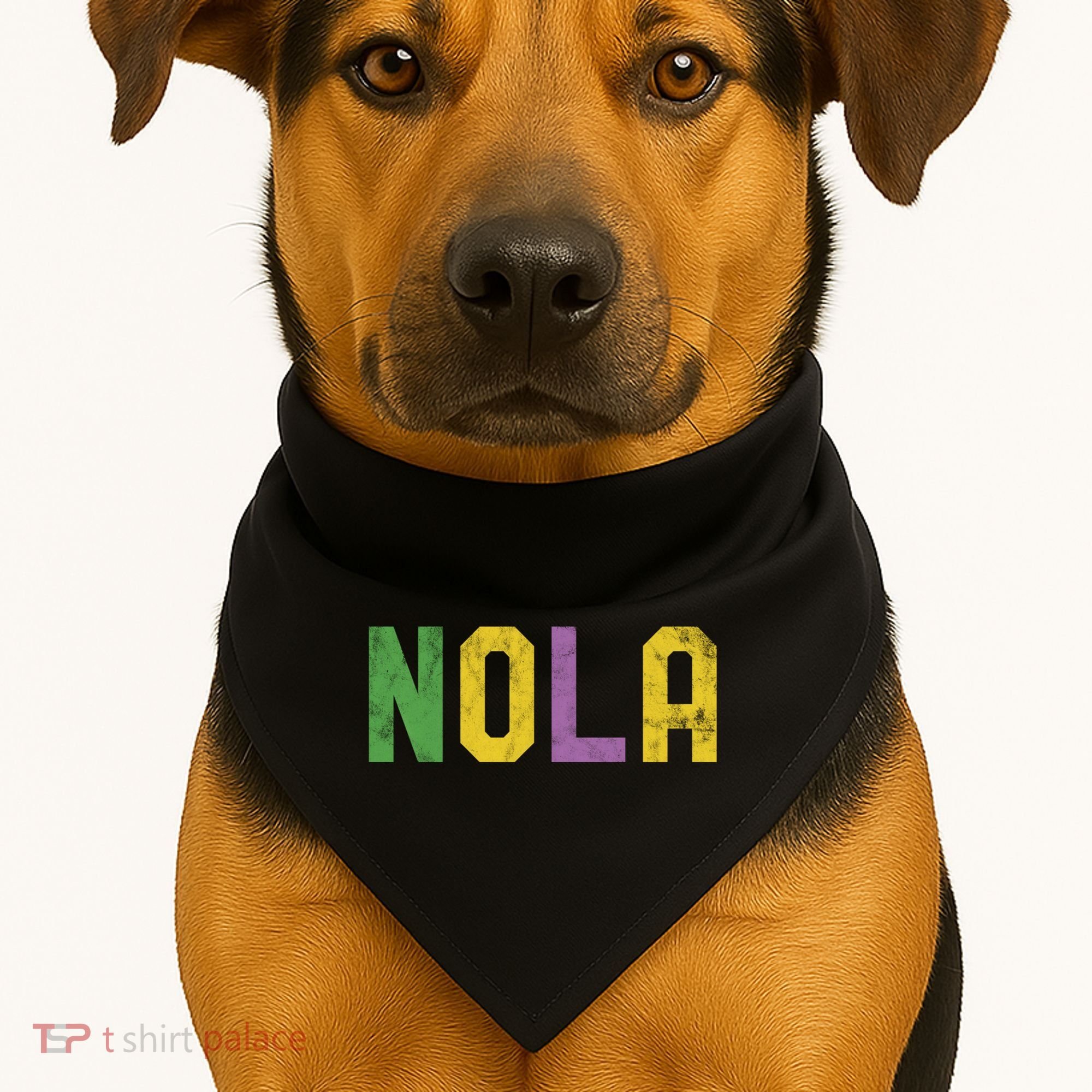Mardi Gras Nola New Orleans Retro Party Gift USA-Made Doggie Bandana