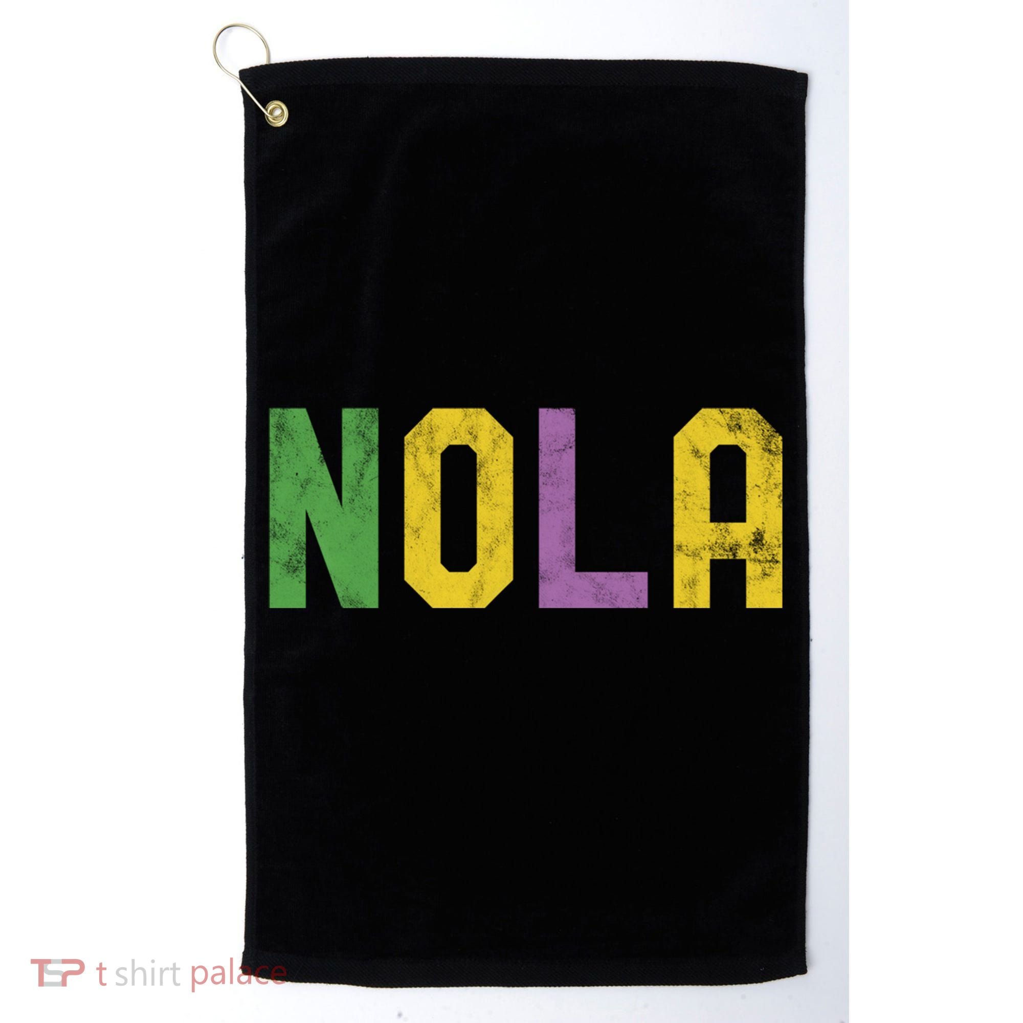Mardi Gras Nola New Orleans Retro Party Gift Golf Towel