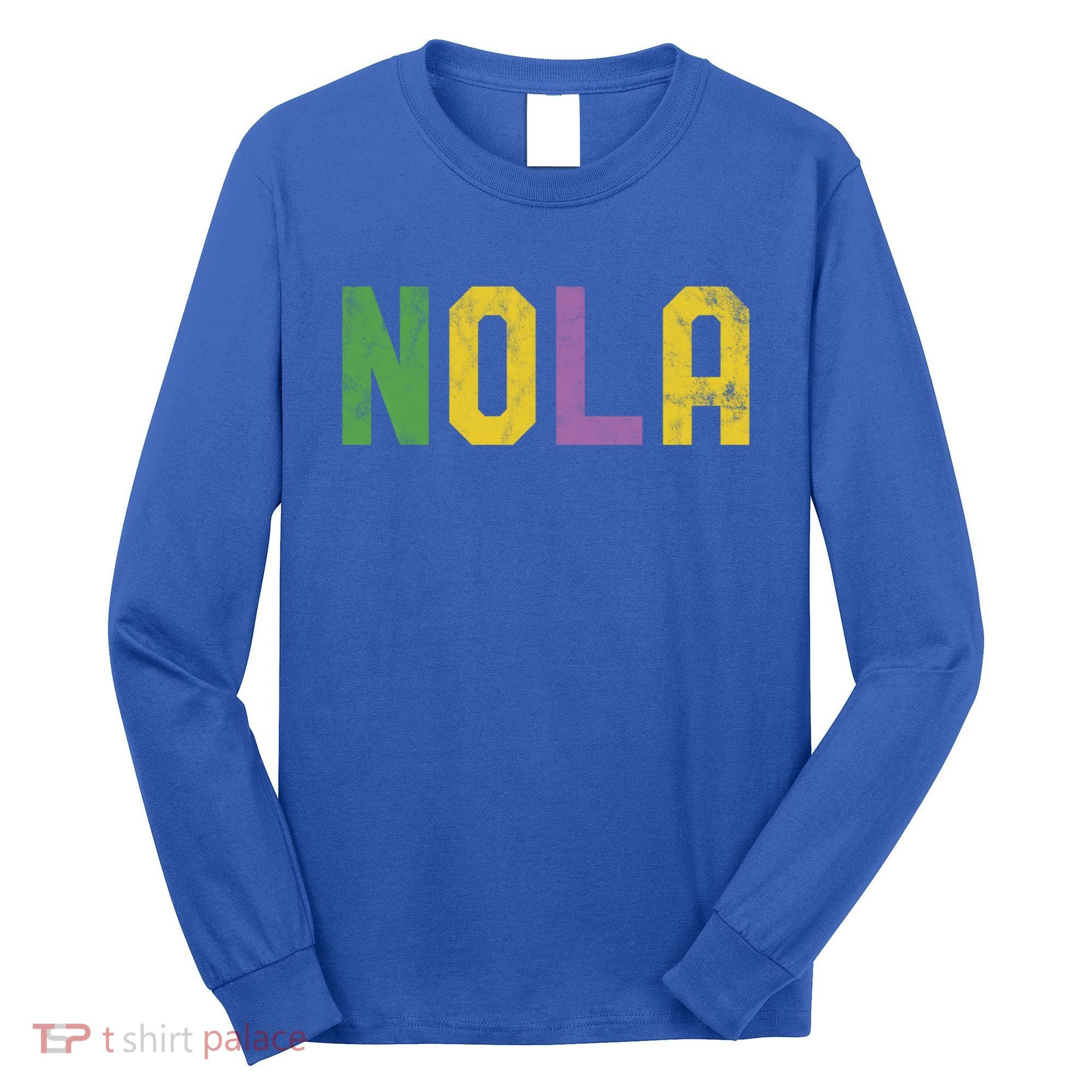 Mardi Gras Nola New Orleans Retro Party Gift Long Sleeve Shirt