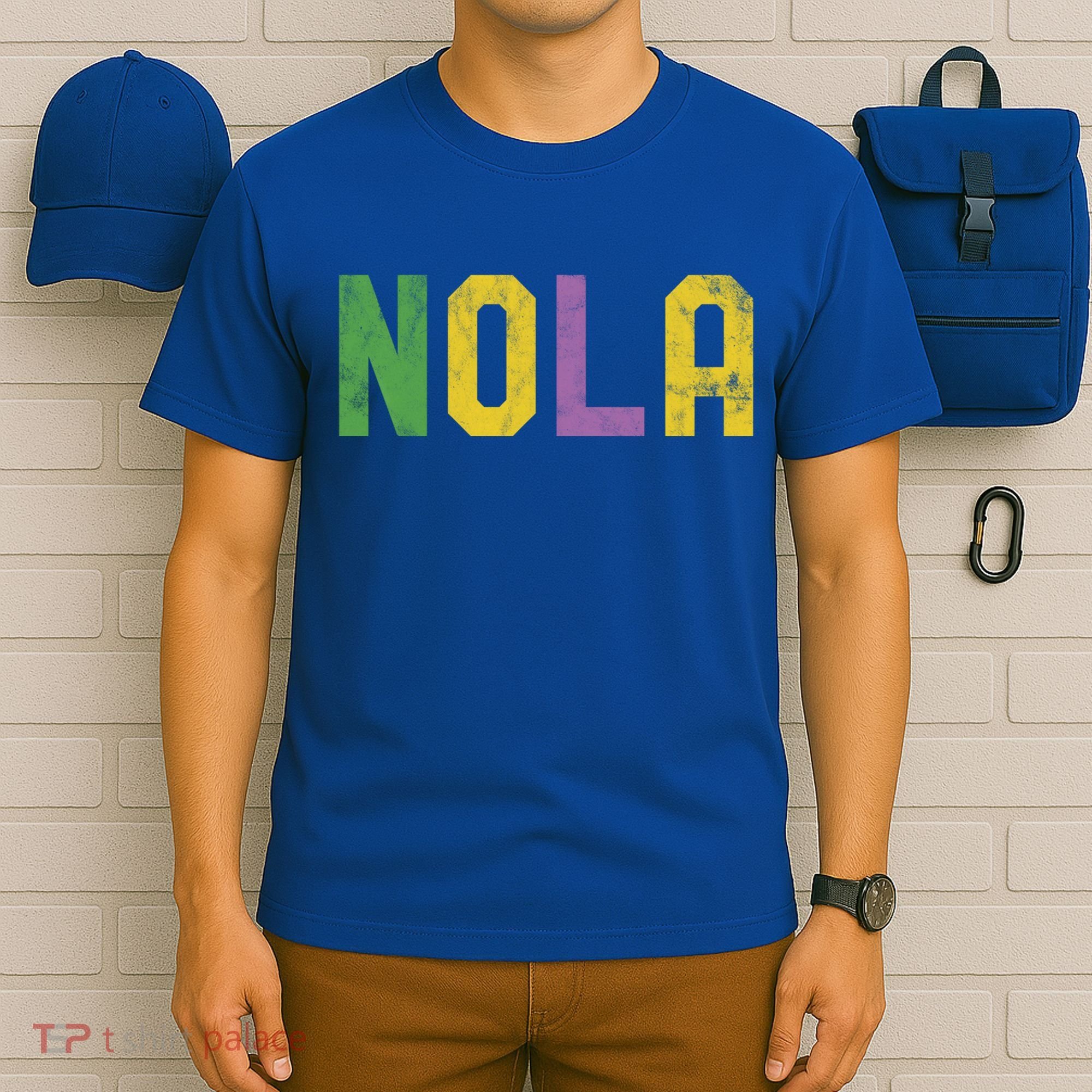 Mardi Gras Nola New Orleans Retro Party Gift T-Shirt