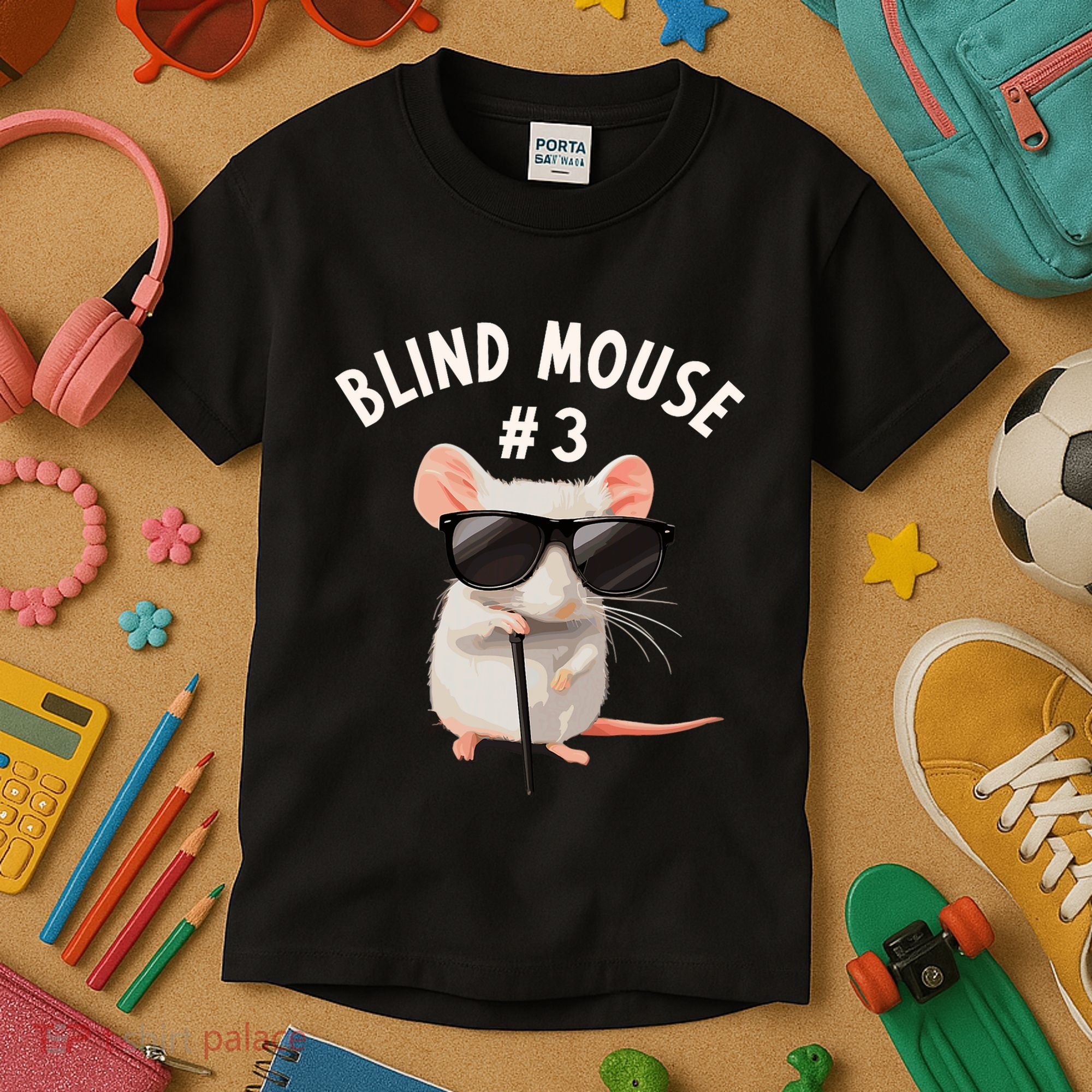 Matching Group Outfit 3 Of 3 Three Blind Mice Costume Kids T-Shirt