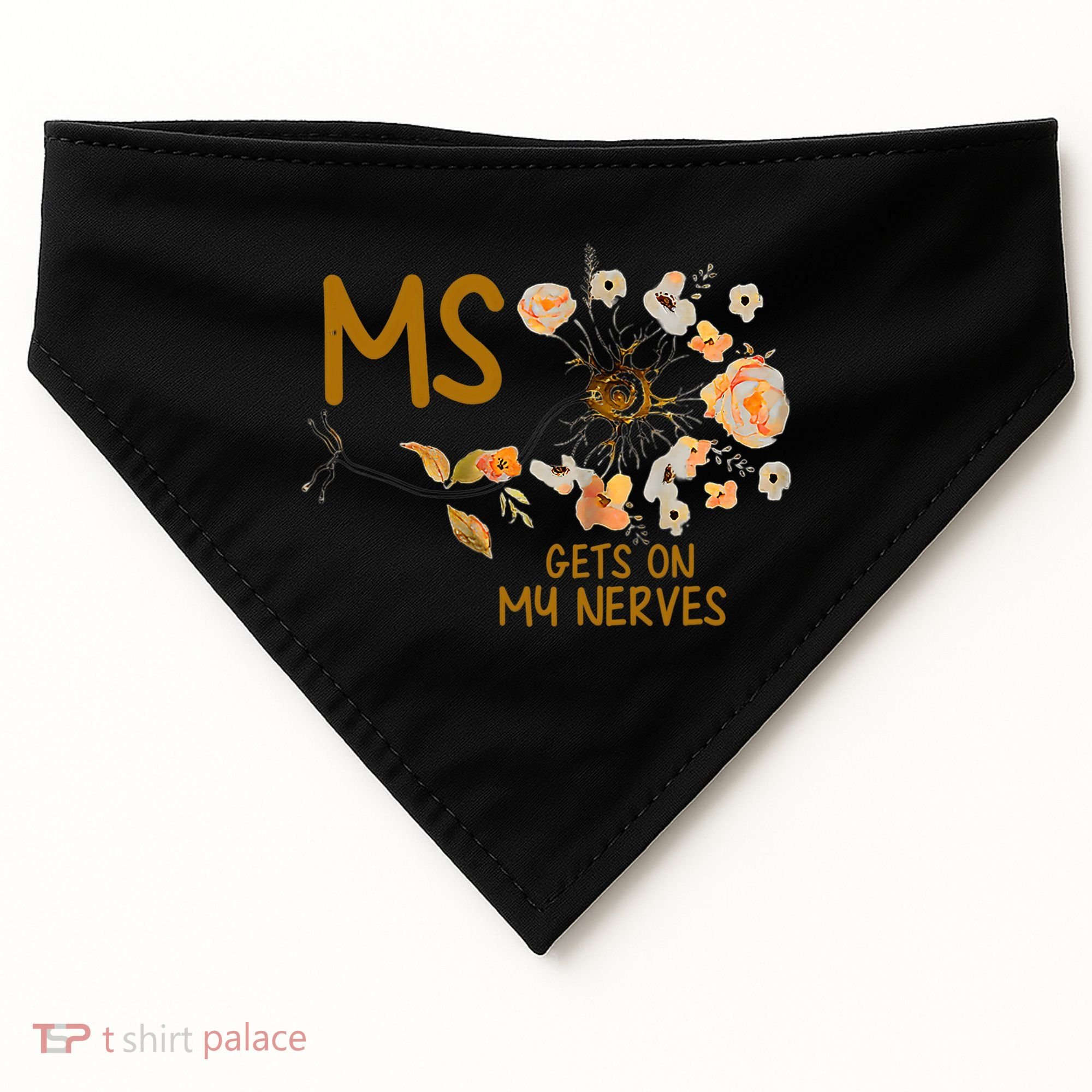 MS Gets On My Nerves Multiple Sclerosis Awareness . USA-Made Doggie Bandana
