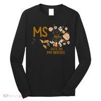 MS Gets On My Nerves Multiple Sclerosis Awareness . Long Sleeve Shirt thumb 0