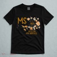 MS Gets On My Nerves Multiple Sclerosis Awareness . T-Shirt thumb 5