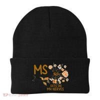 MS Gets On My Nerves Multiple Sclerosis Awareness . Beanie thumb 0