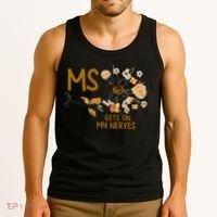 MS Gets On My Nerves Multiple Sclerosis Awareness . Tank Top thumb 3