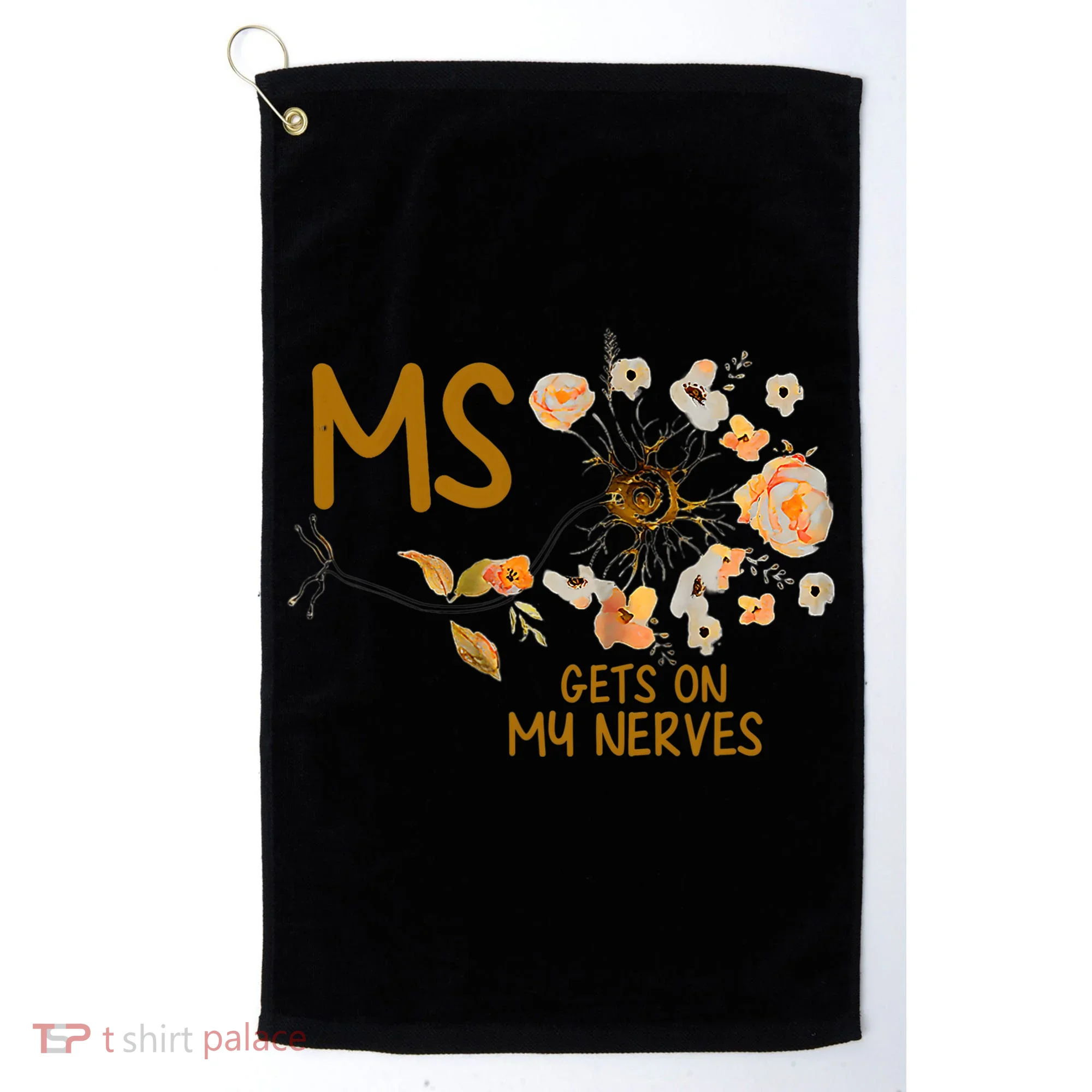 MS Gets On My Nerves Multiple Sclerosis Awareness . Golf Towel