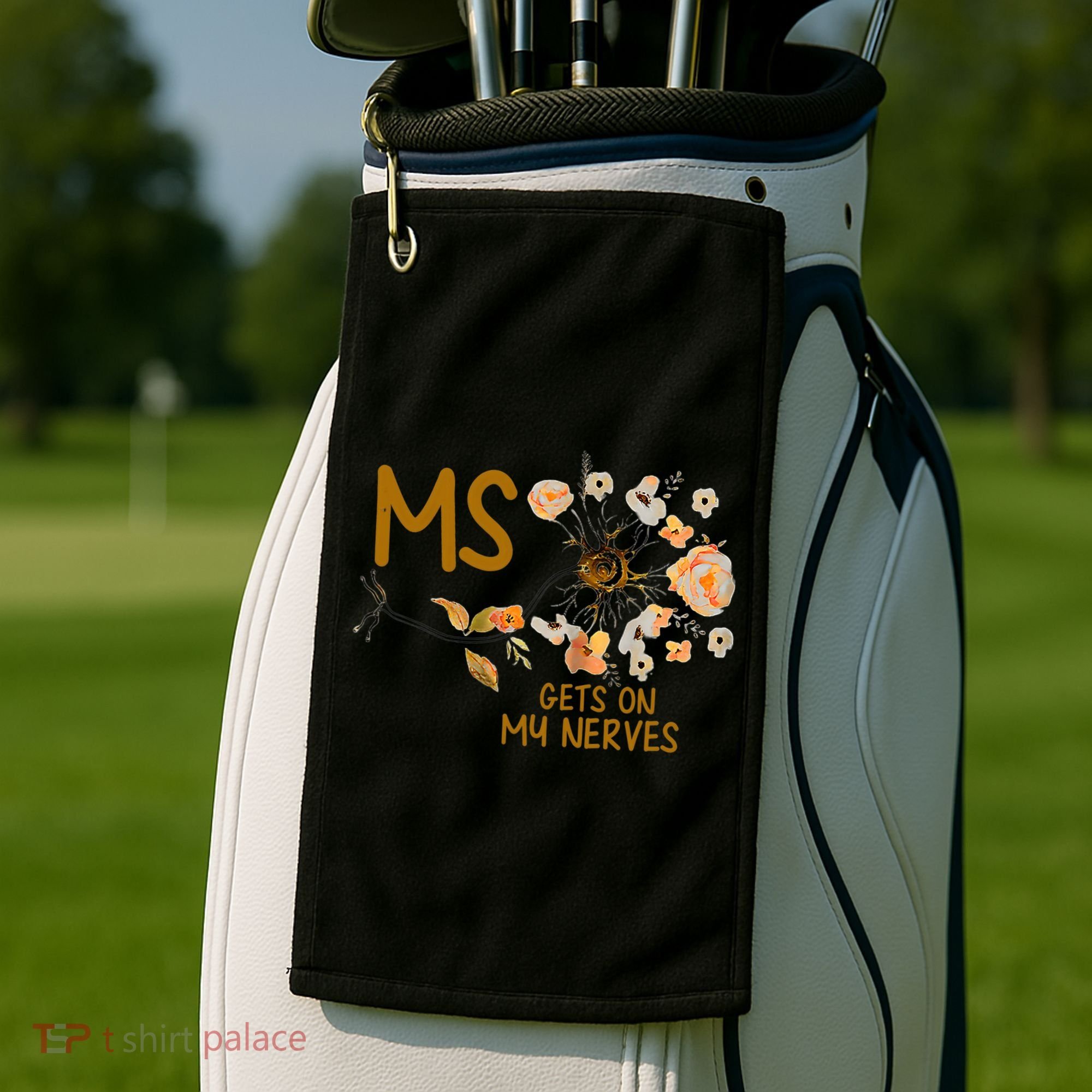MS Gets On My Nerves Multiple Sclerosis Awareness . Golf Towel