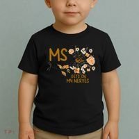 MS Gets On My Nerves Multiple Sclerosis Awareness . Toddler T-Shirt thumb 2