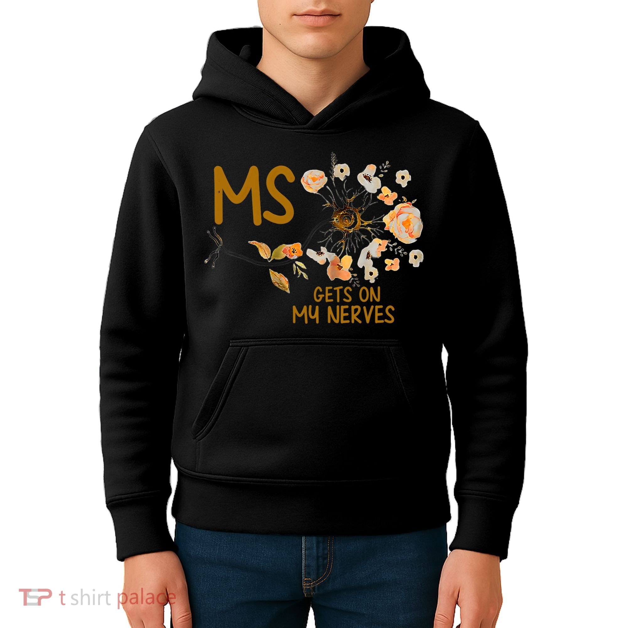 MS Gets On My Nerves Multiple Sclerosis Awareness . Kids Hoodie