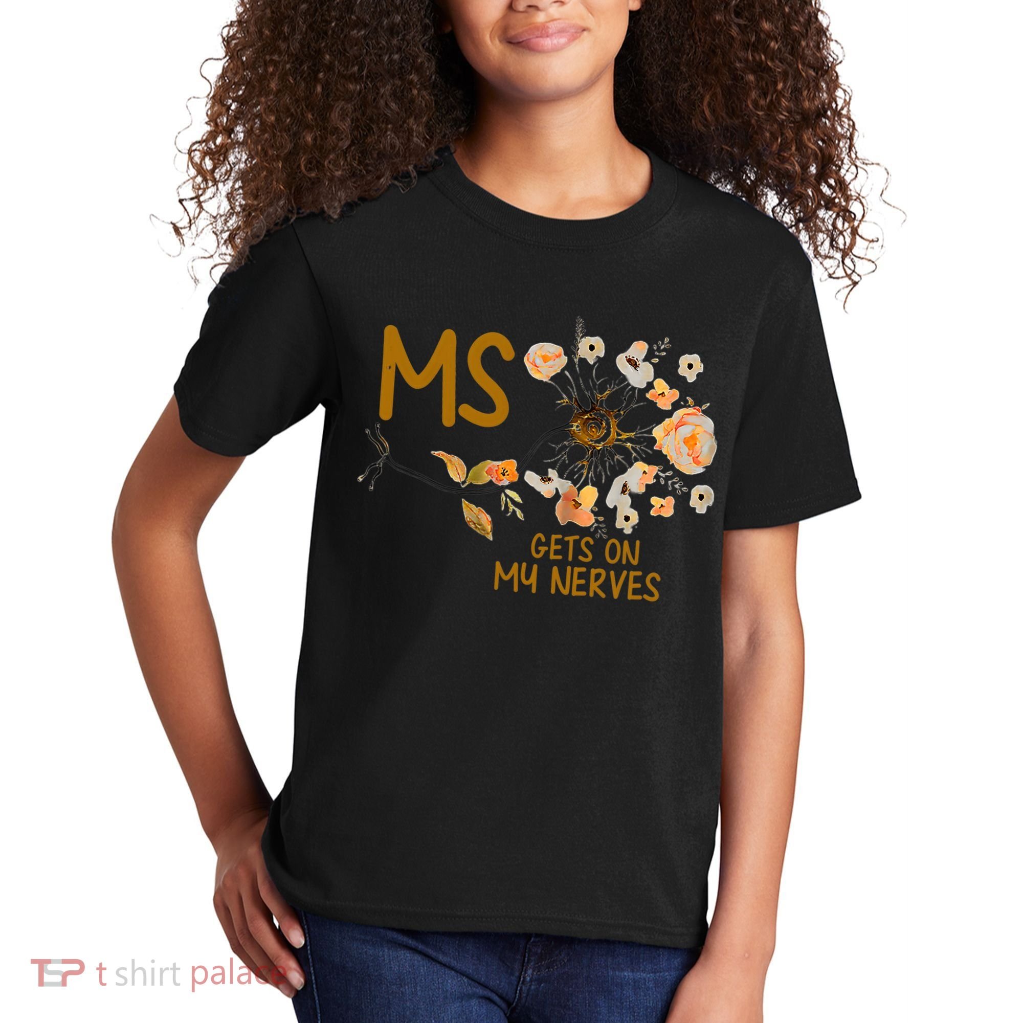 MS Gets On My Nerves Multiple Sclerosis Awareness . Kids T-Shirt