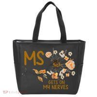 MS Gets On My Nerves Multiple Sclerosis Awareness . Tote Bag thumb 0