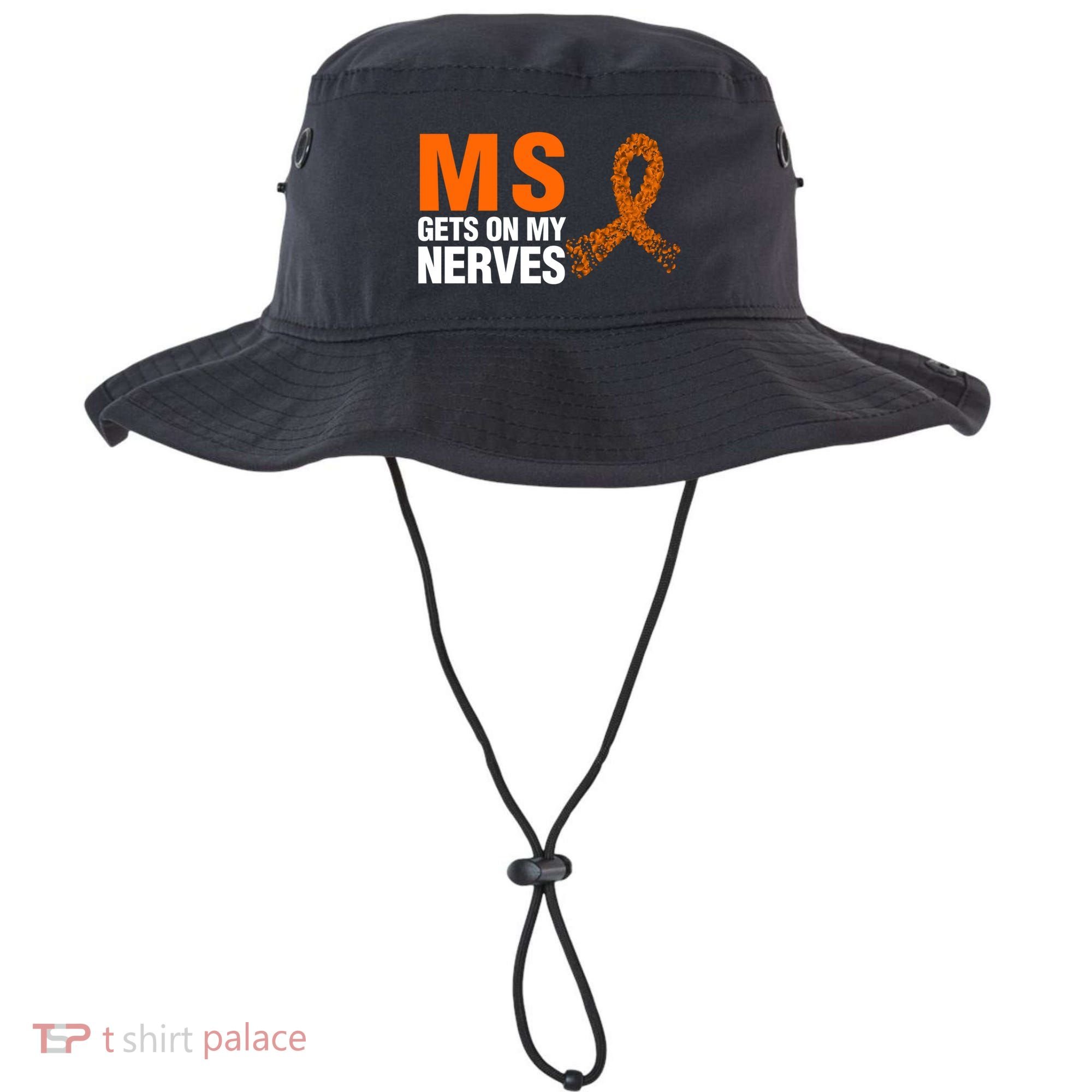Ms Gets On My Nerves Multiple Sclerosis Cool Gift Bucket Hat
