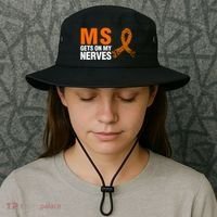 Ms Gets On My Nerves Multiple Sclerosis Cool Gift Bucket Hat thumb 3