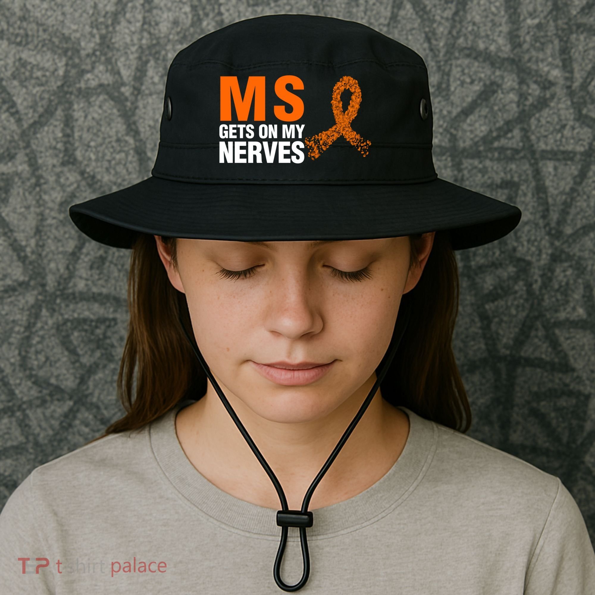 Ms Gets On My Nerves Multiple Sclerosis Cool Gift Bucket Hat