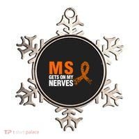 Ms Gets On My Nerves Multiple Sclerosis Cool Gift Ornament thumb 0