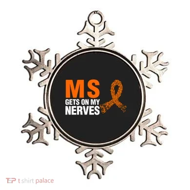 Ms Gets On My Nerves Multiple Sclerosis Cool Gift Ornament