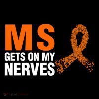 Ms Gets On My Nerves Multiple Sclerosis Cool Gift Ornament thumb 1