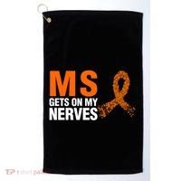 Ms Gets On My Nerves Multiple Sclerosis Cool Gift Golf Towel thumb 0