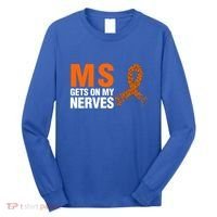 Ms Gets On My Nerves Multiple Sclerosis Cool Gift Long Sleeve Shirt thumb 0
