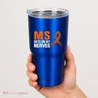 Ms Gets On My Nerves Multiple Sclerosis Cool Gift Tumbler thumb 2