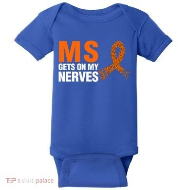Ms Gets On My Nerves Multiple Sclerosis Cool Gift Baby Bodysuit