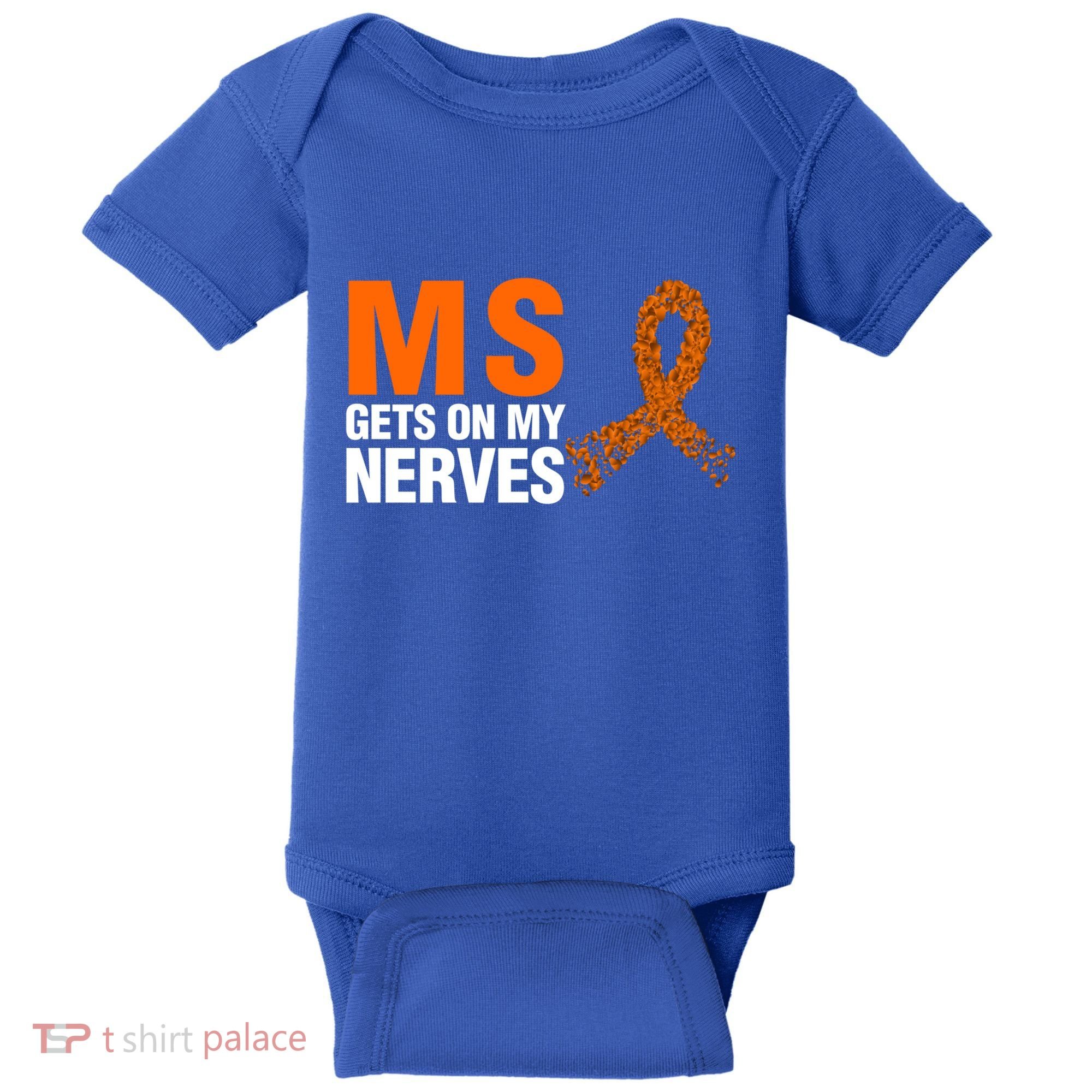 Ms Gets On My Nerves Multiple Sclerosis Cool Gift Baby Bodysuit