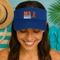 Ms Gets On My Nerves Multiple Sclerosis Cool Gift Visor thumb 2