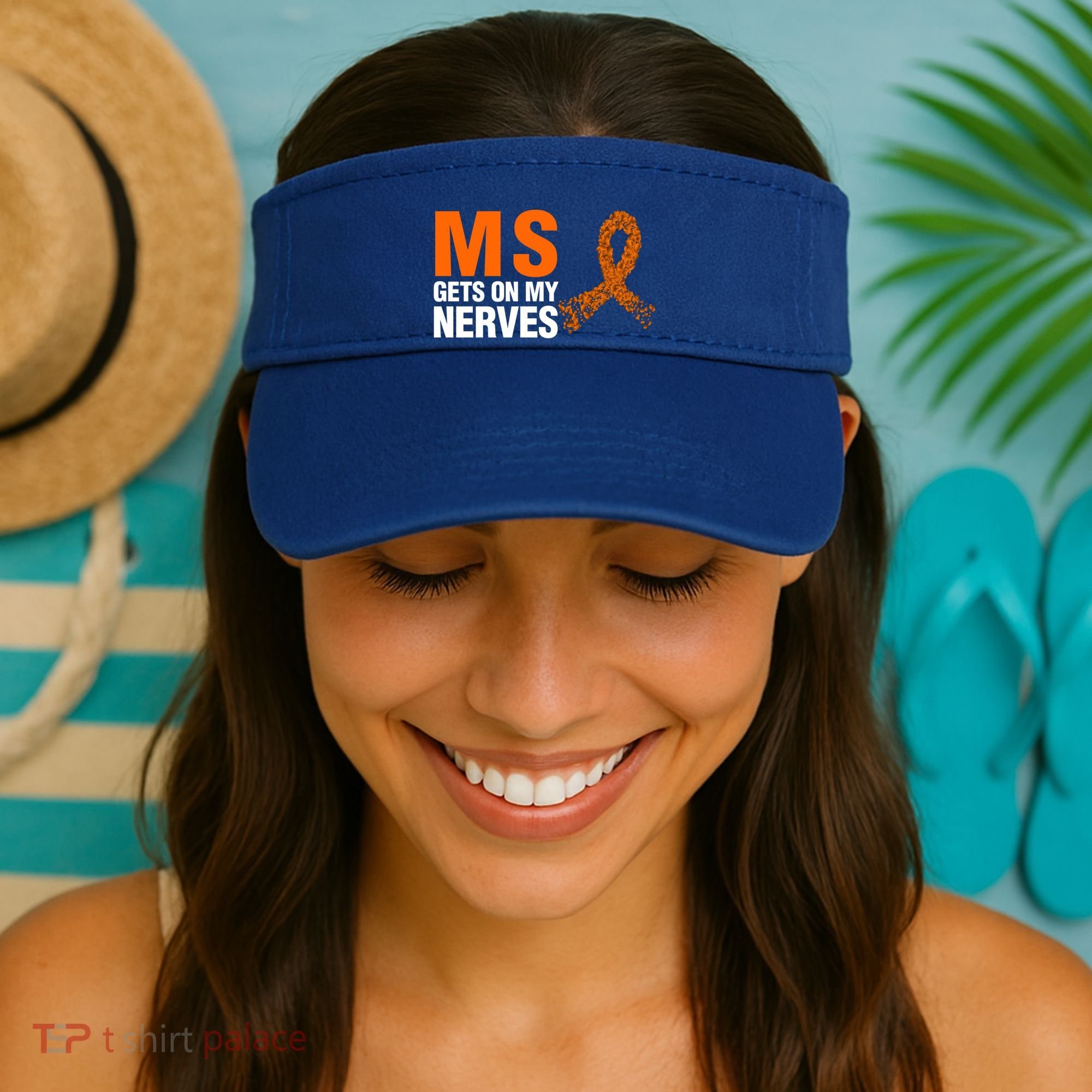 Ms Gets On My Nerves Multiple Sclerosis Cool Gift Visor