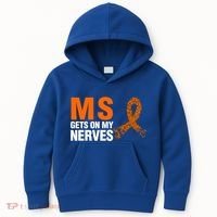 Ms Gets On My Nerves Multiple Sclerosis Cool Gift Kids Hoodie thumb 0