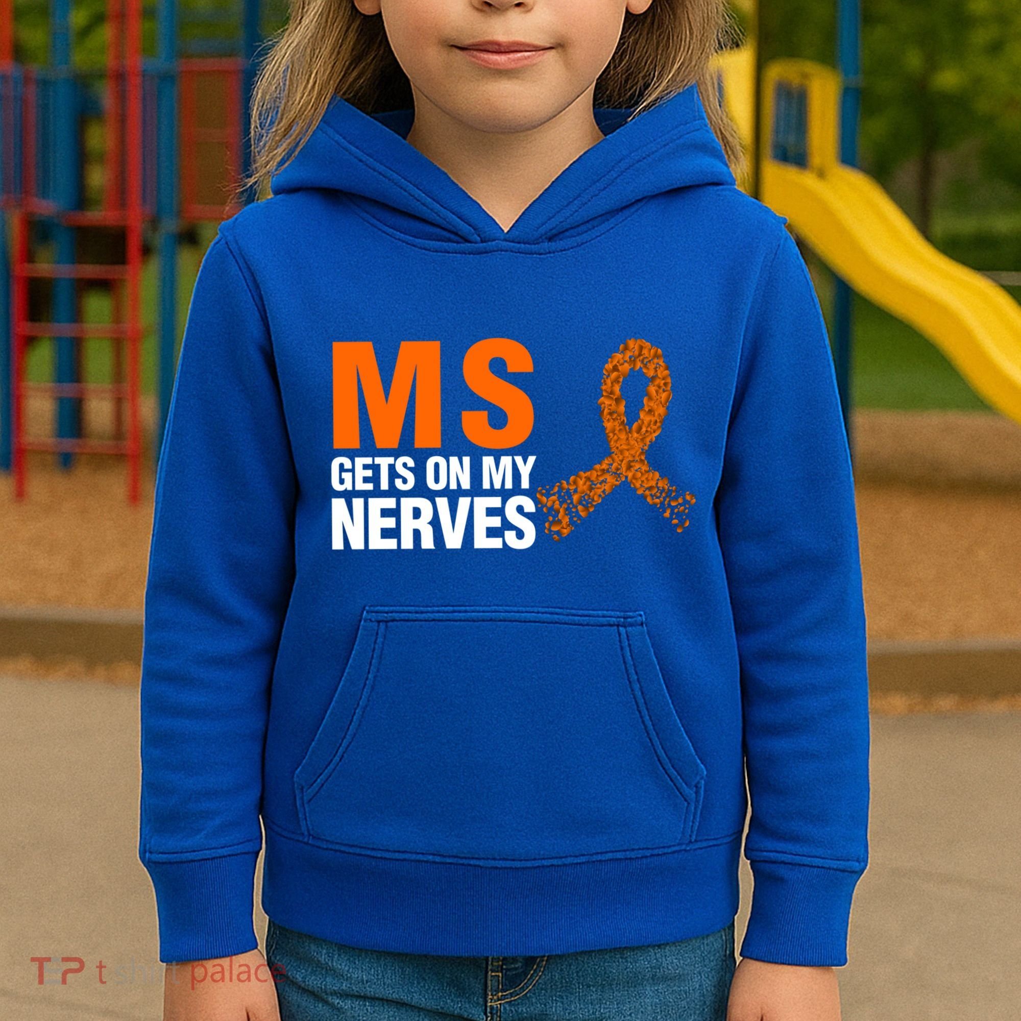 Ms Gets On My Nerves Multiple Sclerosis Cool Gift Kids Hoodie