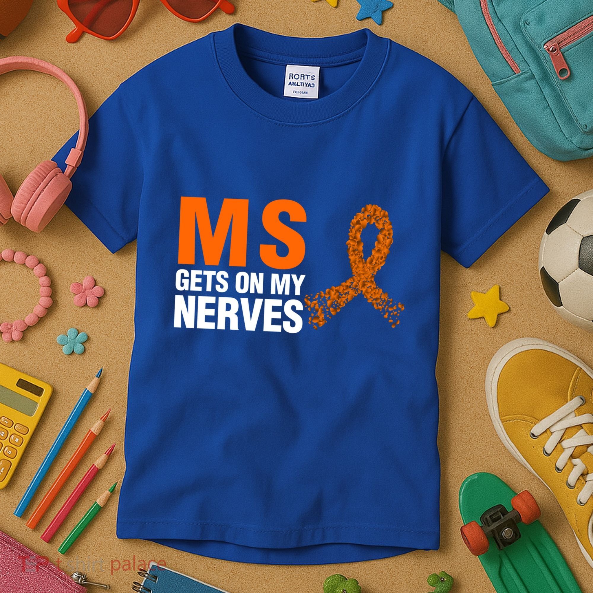 Ms Gets On My Nerves Multiple Sclerosis Cool Gift Kids T-Shirt