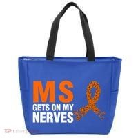 Ms Gets On My Nerves Multiple Sclerosis Cool Gift Tote Bag thumb 0