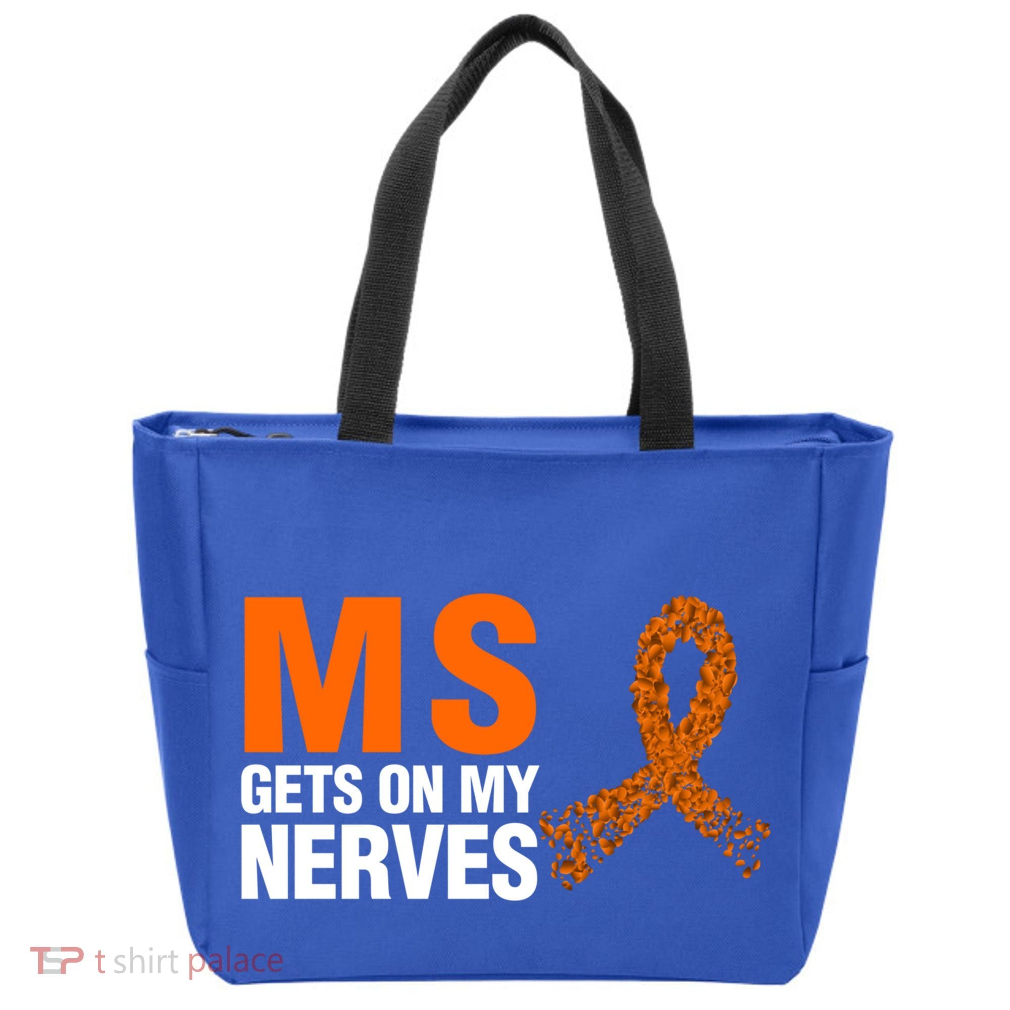 Ms Gets On My Nerves Multiple Sclerosis Cool Gift Tote Bag