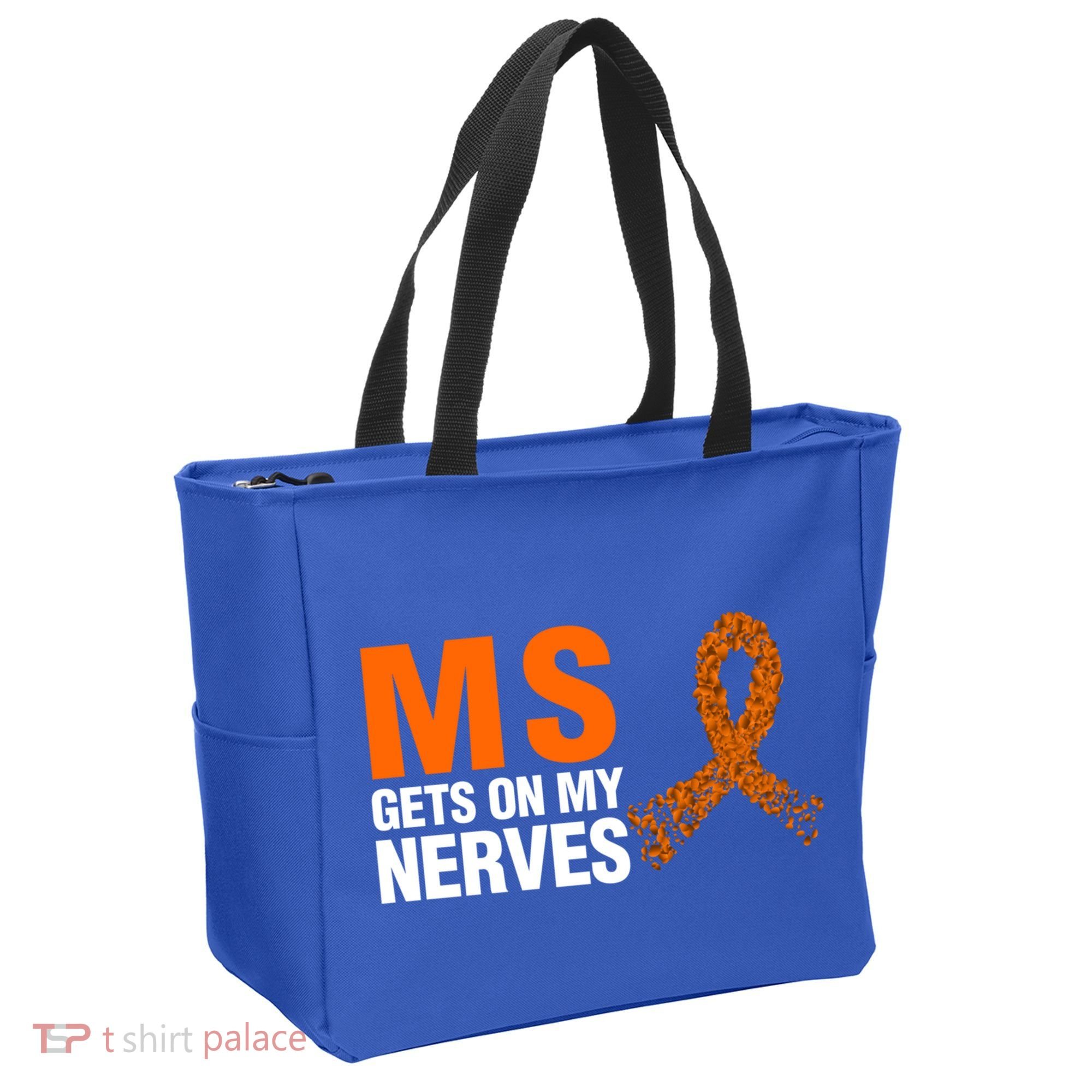 Ms Gets On My Nerves Multiple Sclerosis Cool Gift Tote Bag