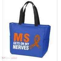 Ms Gets On My Nerves Multiple Sclerosis Cool Gift Tote Bag thumb 3