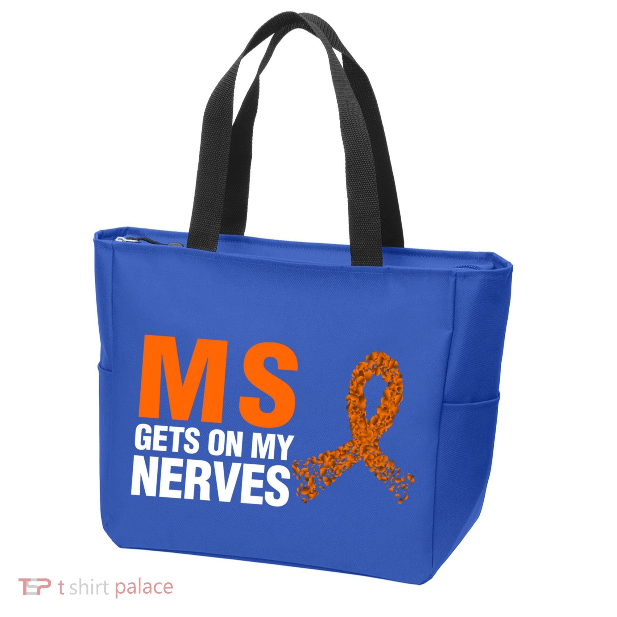 Ms Gets On My Nerves Multiple Sclerosis Cool Gift Tote Bag