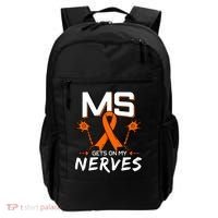 Ms Gets On My Nerves Multiple Sclerosis Awareness Survivor Cool Gift Backpack thumb 0