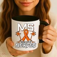 Ms Gets On My Nerves Multiple Sclerosis Awareness Survivor Cool Gift Coffee Mug thumb 3