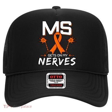 Ms Gets On My Nerves Multiple Sclerosis Awareness Survivor Cool Gift Hat