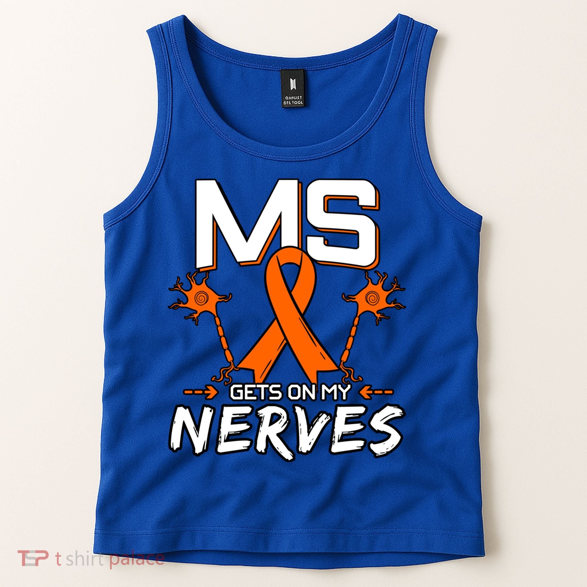 Ms Gets On My Nerves Multiple Sclerosis Awareness Survivor Cool Gift Tank Top