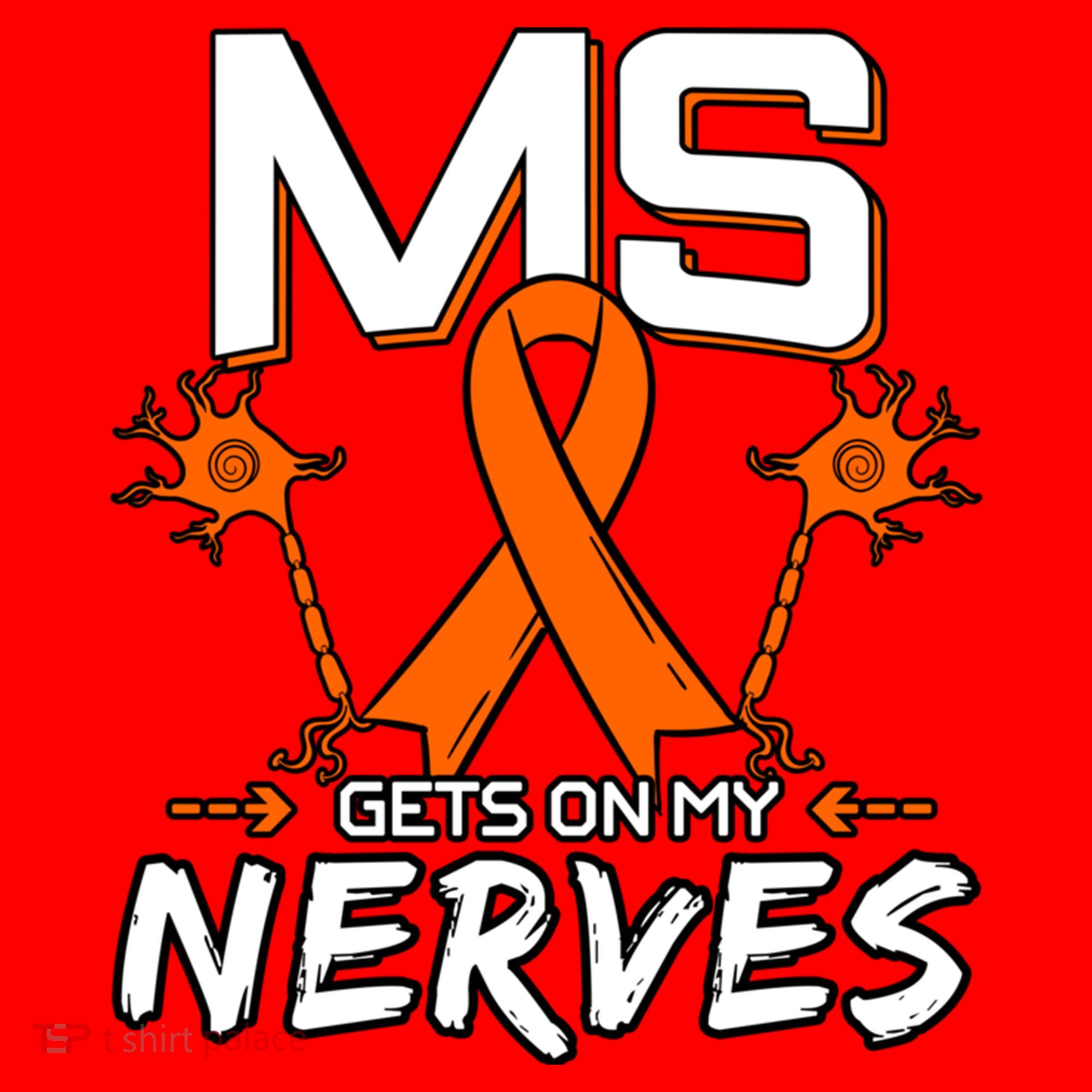 Ms Gets On My Nerves Multiple Sclerosis Awareness Survivor Cool Gift Santa Hat