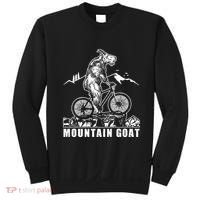 Mountain Goat On A Mountain Bike Cool Sweatshirt thumb 0