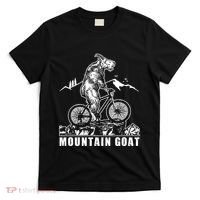 Mountain Goat On A Mountain Bike Cool T-Shirt thumb 0