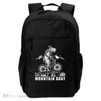 Mountain Goat On A Mountain Bike Cool Backpack thumb 0