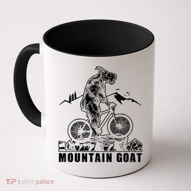 Mountain Goat On A Mountain Bike Cool Coffee Mug