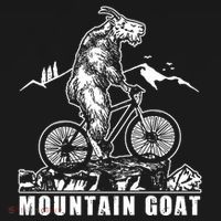 Mountain Goat On A Mountain Bike Cool Women's Hoodie thumb 2