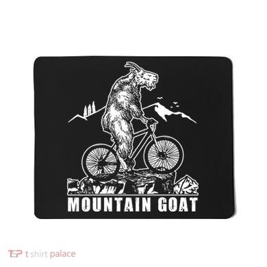 Mountain Goat On A Mountain Bike Cool Mousepad