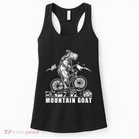 Mountain Goat On A Mountain Bike Cool Women's Tank Top thumb 0